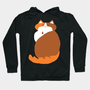 Kevin the Ginger Cat Abstract Drawing Hoodie